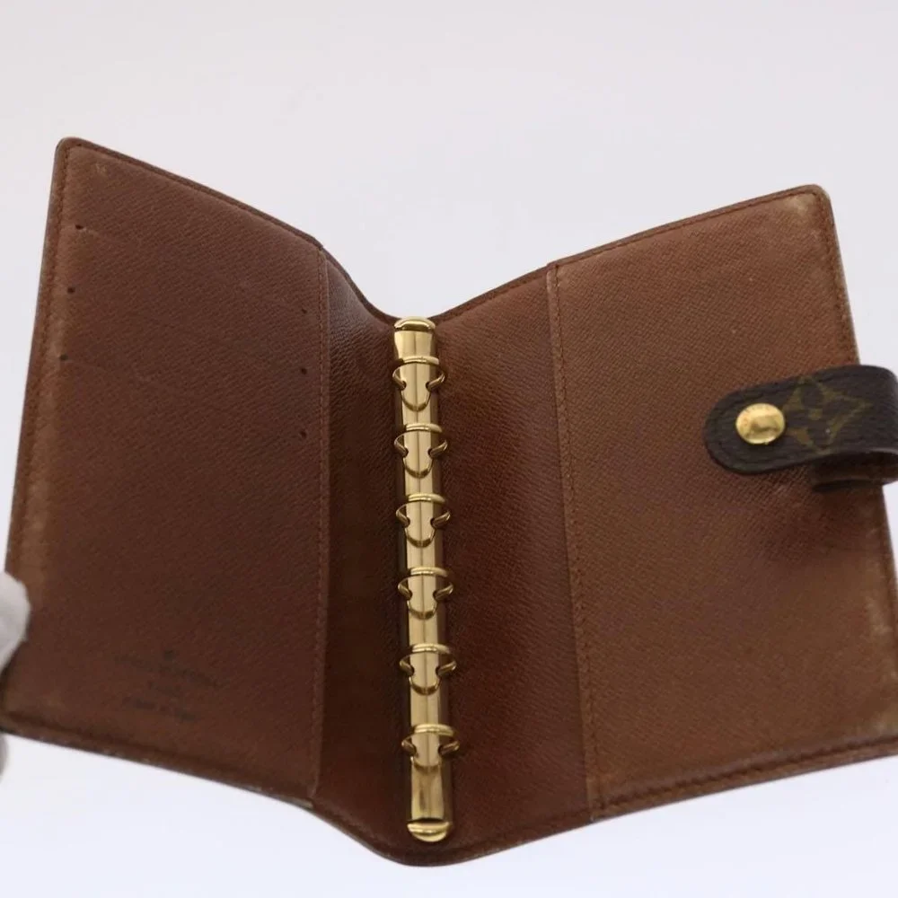 LOUIS VUITTON Monogram Agenda PM Day Planner Cover LV Auth
